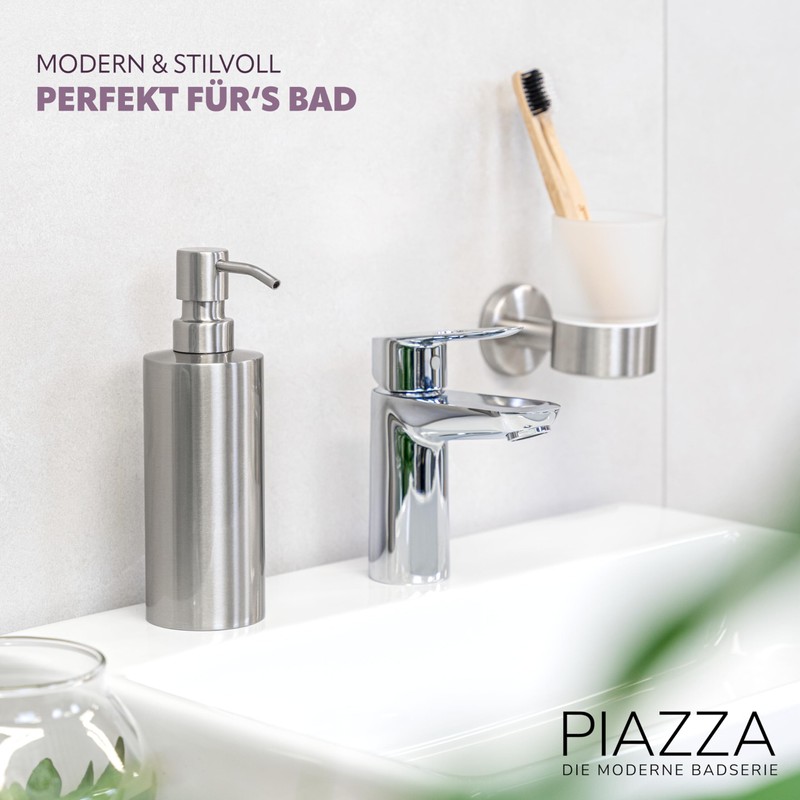 Bremermann Piazza Bathroom Range - Stainless Steel Soap Dispenser