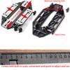 Door Hinge Jig,Aluminum Alloy Drill Guide Flat Hinge Slide Hinge