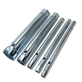 Durovin Bathrooms 6 Pcs Tubular Box Wrench Set 8-17mm Tube Bar Spark Plug Spanner Metric Tool Set with Tommy Bar for Plumbing, Installations, and Vehicle Repairs