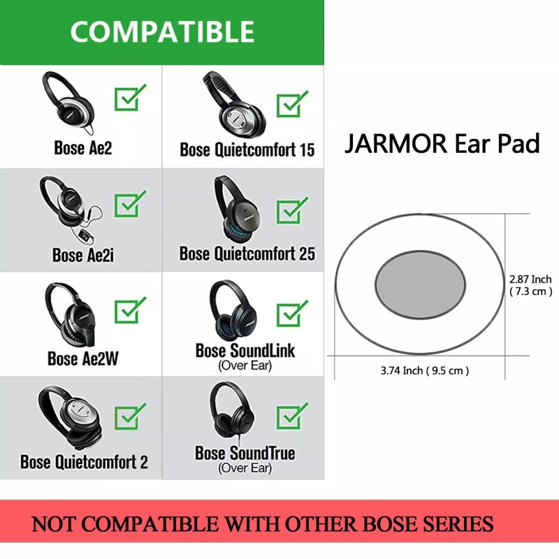 For Bose Ear Pad Cushion Replacement For Bose Soundlink Black!