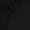 Utopia Bedding - 2er Set Spannbettlaken 90x200cm - Schwarz -