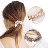 5 Piece Set of Hair Rubber Pearl Bubble, BetterJonny Crystal