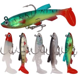 1Pc Fishing Lures, Soft Silicone Bionic Fishing Lures, 3.34'' Fishings Lure for Bass, Soft Swimbaits for Bass, Fishings Bait for Saltwater and Freshwater,Fishings Soft Plastic Lure,Fishing