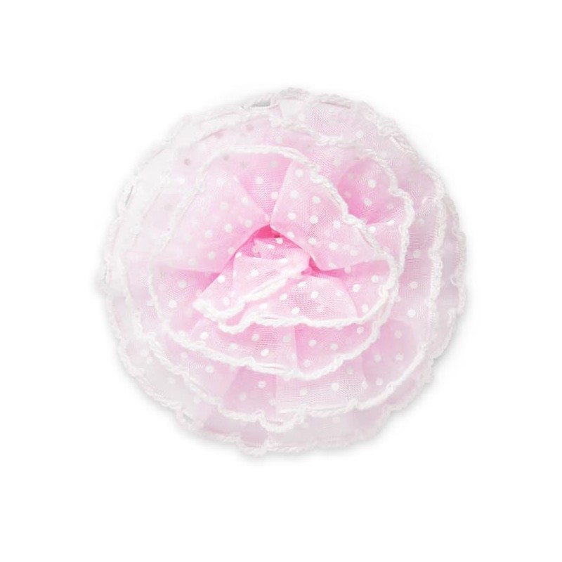 Expo International Polka Dot Carnation Brooch and Hairclip | Pink