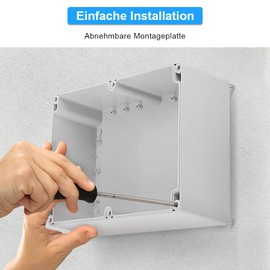 Junction Box Housing Project Box Electronic Junction Box Plastic Project Box Junction Box Installation Housing Plastic Housing Waterproof IP65 DIY Electric Box Project Protection Box 230 x 150 x 85 mm