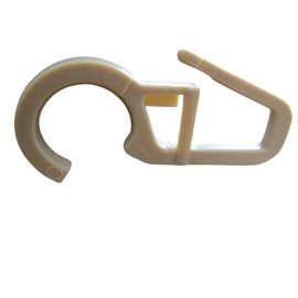 rewagi Over Clip Hooks, Folding Hooks for Curtain Rings Diameter 12 mm – Beige – Curtain Hooks, Curtain Accessories (Pack of 100)