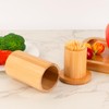 SHIDOW Toothpick Holders, Bamboo Toothpick Dispenser Box, Wooden Reusable Toothpick