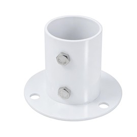 RUB0B0SHOP 304 Stainless Steel Deck Anchor Flange(White),Suitable for 1.5" OD tubing,for Pool Ladder Brackets Stainless Steel Above Ground Pool Accessories Pool Deck Flanges(1 Pack)