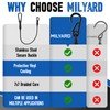 MILYARD 2-Pack 12 Inch Length Wire Rope with Loop Ends
