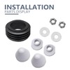 Wall Hung Toilet Connection Kit, Replacement for Geberit 152.426.46.1, WC