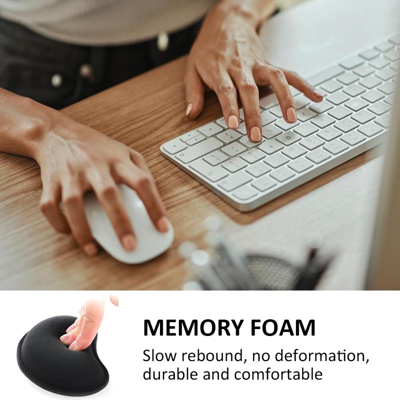 AOEVUIR 1 x Mouse Wrist Rest with Memory Foam Ergonomic