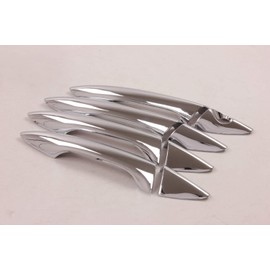 WZXDAUTO ABS Triple Chrome Plated 8pcs Door Handle Cover for Hyundai Elantra 2012-2014 Left Hand Drive Car