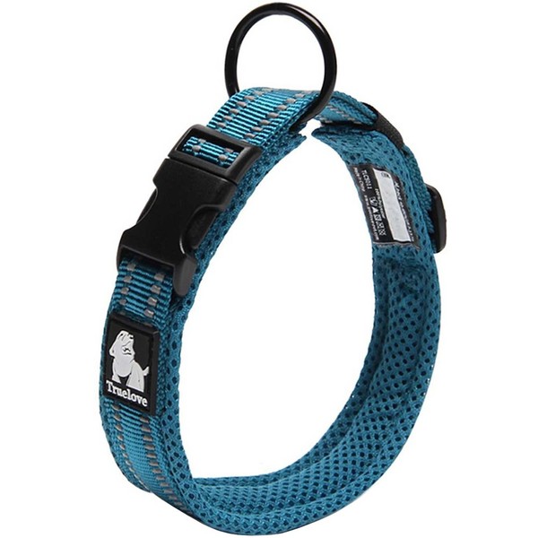 Creation Core Reflective Mesh Padded Dog Collar Adjustable Nylon Outdoor