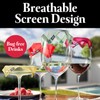 Khen Weighted Outdoor Wine Glass Covers - Set of 4