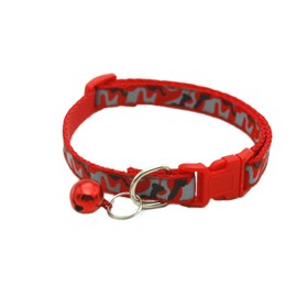 Newtensina Camouflage Cat Collar with Bells - Red