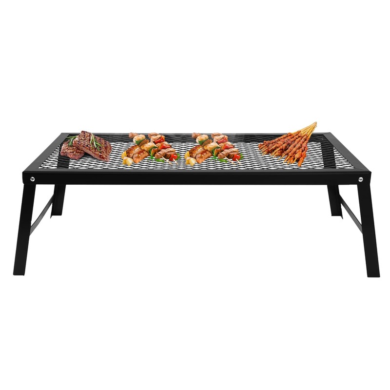 Folding Campfire Grill Camping BBQ Grill Outdoor Fire Pit Cooking