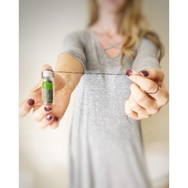 ME MOTHER EARTH Vegan Biodegradable Bamboo Charcoal Dental Floss with Refillable Glass Container | Free Refill | Natural Candelilla Wax | 30M x2 | Peppermint Essential Oil | Eco Friendly Zero Waste Oral Care