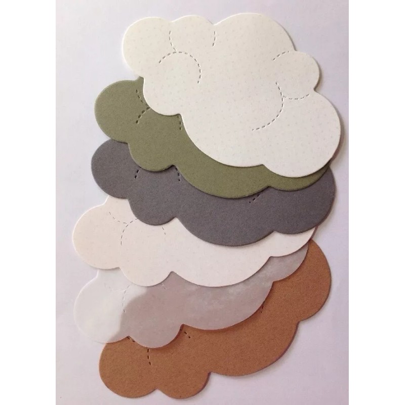 Craft-N-Shed Handmade LARGE CLOUD Die-Cuts(4pc)W