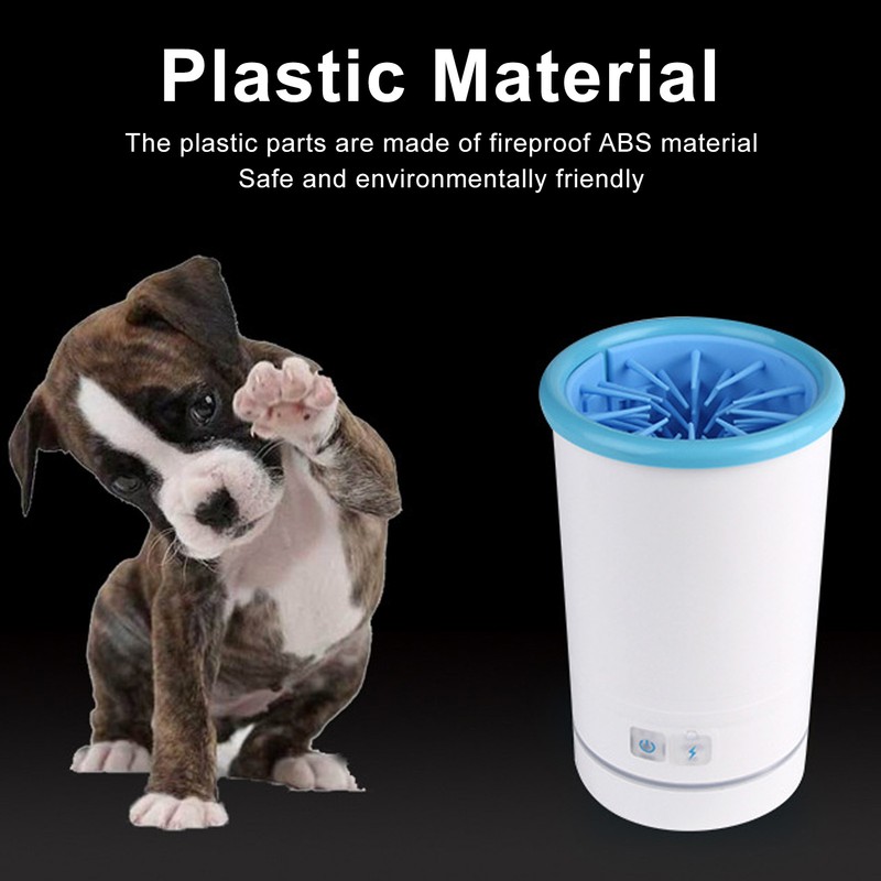 Dog Paw Washer Automatic USB Charging Soft Bristles Portable Electric