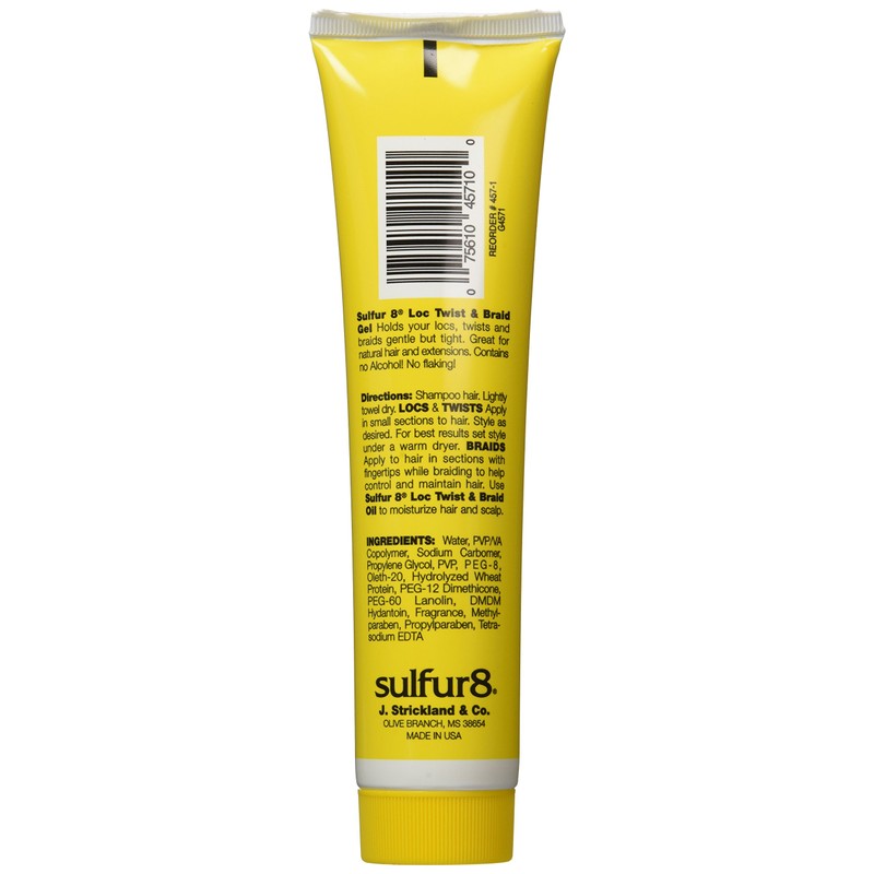 Sulfur8 Loc Twist and Braid Gel, 6 Ounce
