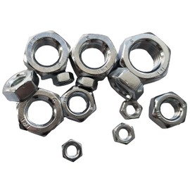 M8 Hex Nuts 8mm Metal Steel Sheet Zinc Plated Nut Width 13mm Pack of 40pcs