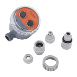 Irrigation Timer Dual Dial Ball Valve IP67 Waterproof Automatic Pressure Free Irrigation Timer for Courtyards Balconies