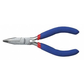 Bent Needle Nose Plier,4-1/2"" L,Smooth -6 pack