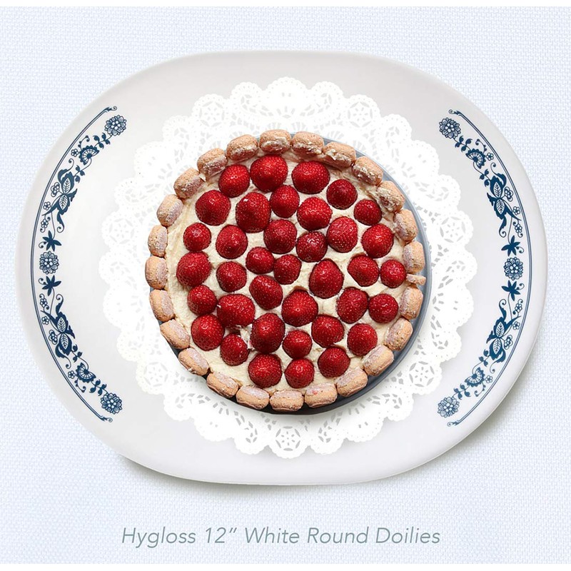 Hygloss Products Round Paper Doilies - Decorative, White Lace Doilies