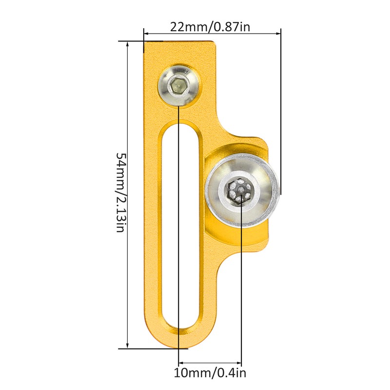 2Pcs Bike C Clamp Brake Pad Aluminum Alloy Extension C