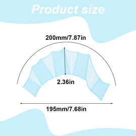 WUSJCOF 2 Paar Webbed Aquatic Gloves Schwimmpaddel Schwimmhandschuhe Schwimmflossen für Frauen Männer für Schwimmtraining zum Schnorcheln (L)