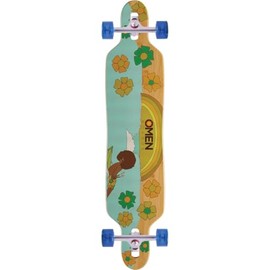 Omen Boards Forever Buttons Longboard Complete Skateboard - 9.12" x 41.5"