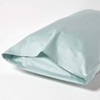 Homescapes Organic Cotton Duck Egg Blue Housewife Pillowcase 400 Thread