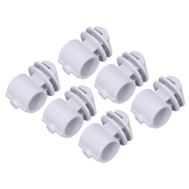50 Pcs/Set 2.1CM Screw Tight Round Post Insulator,Screw On Rod Electric Fence Insulator,Electric Fence Posts Holding Insulator for Electronic Fence Bearing Rod(Gray)
