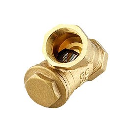 Brass Strainer Filter 1" BSPP Female Thread Y Shaped Valve Connector for Water Oil Separation