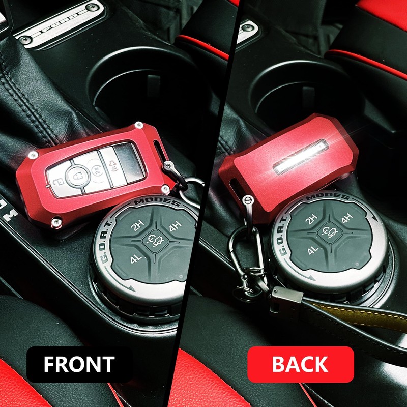 RERPRO Fit for Ford Key Fob Cover Keychain Compatible with