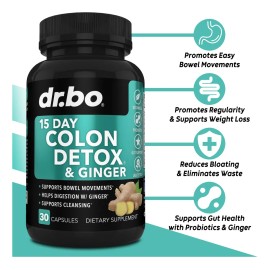 Dr. Bo Cápsulas Para Desintoxicante Y Colon Limpio 30 Piezas