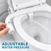 SAMODRA Ultra-Slim Non-Electric Bidet Attachment with Dual Nozzles, Adjustable Water