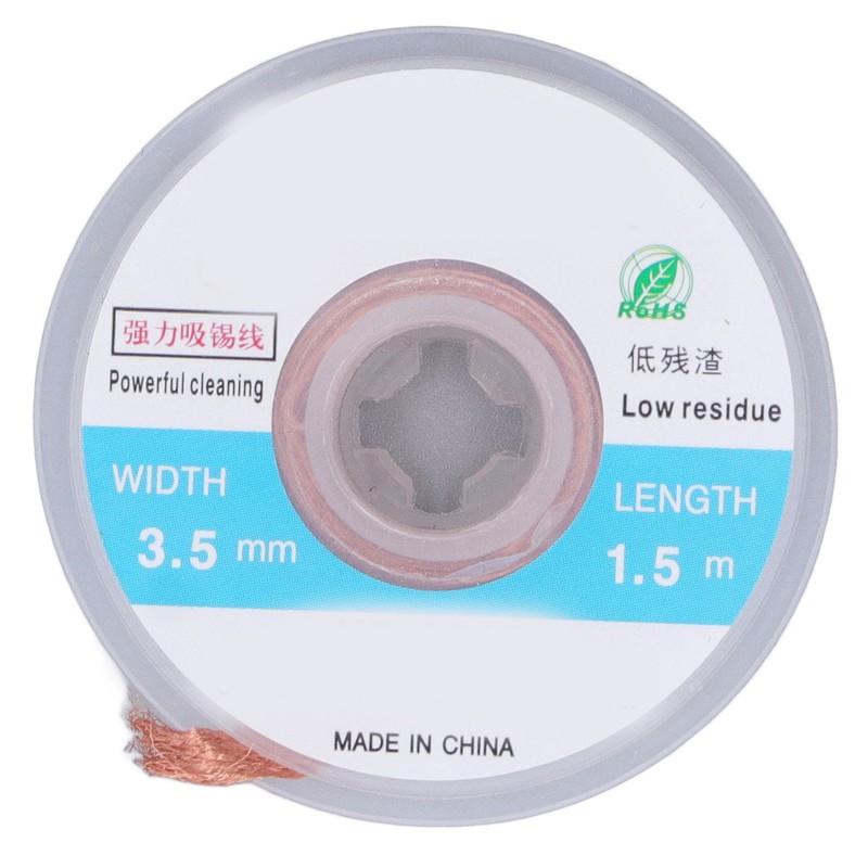 5Pcs Solder Wick Braid Copper 1.5m Length 3.5mm Width Set