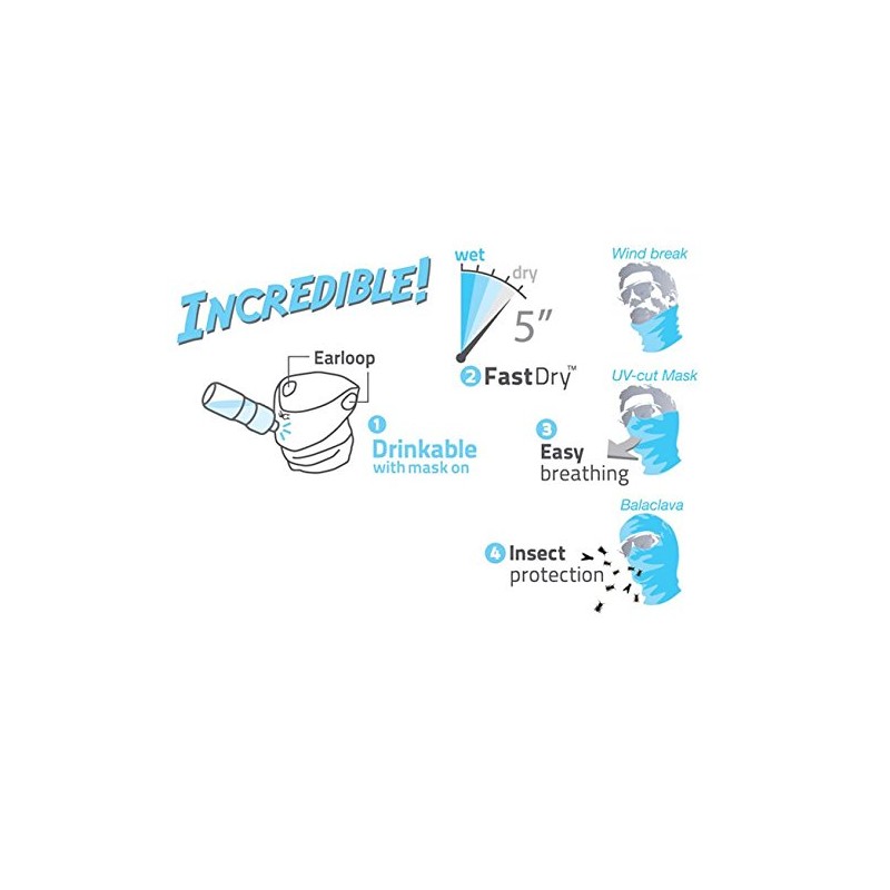 Naroo Mask X1 Sports Face Mask, For Summer, UV Protection,