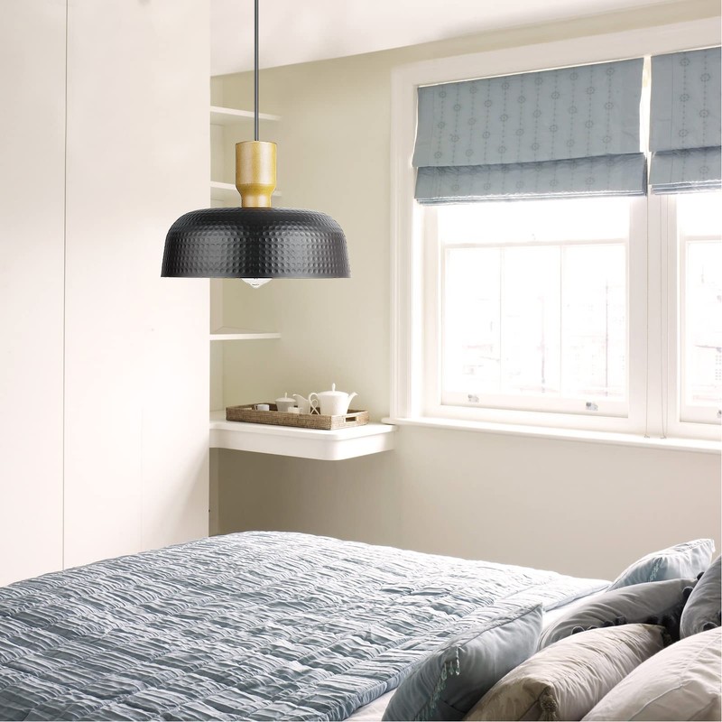 Darkaway Industrial Pendant Light Fixtures Ceiling Hanging with Hammered Metal