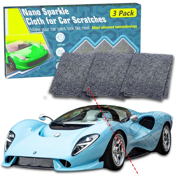 3PCS Nano Sparkle Cloth for Car Remover, Upgraded Nano Sparkle