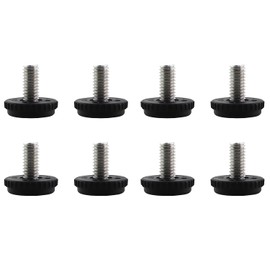 MDXing 8PCS 5/16in-18 Inch Stainless Steel Adjustable Feet Threaded Screw in Slide Level Furniture Accessories