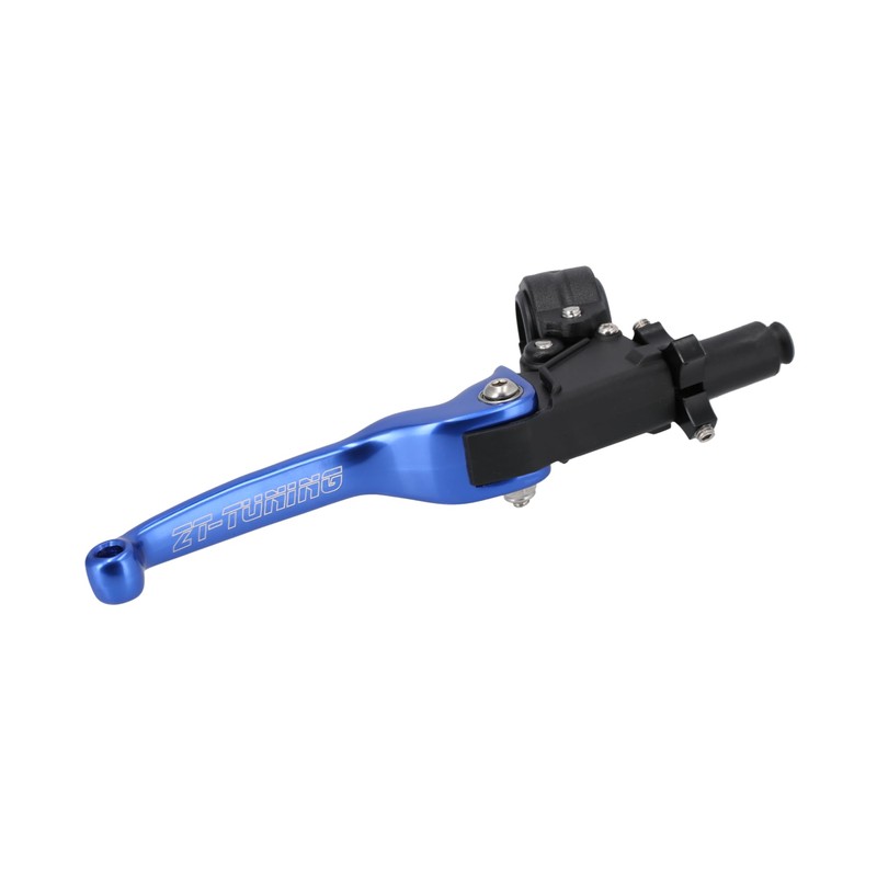 ZT-Tuning Brake and Clutch Fitting with Folding Lever Racing Blue