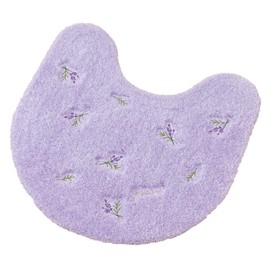 Senko S.D.S Sweet Lavender Toilet Fabric Toilet Mat, Approx. 23.6 x 23.6 inches (60 x 60 cm), Lavender Floral Pattern 15707
