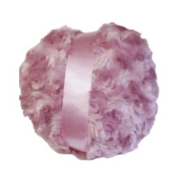 1889 Products White Floral Silk Body Powder and Body Puff Gift Set - Medium 5" Puff