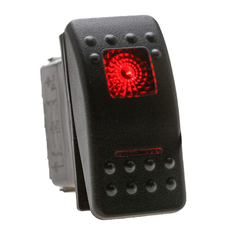 Amarine Made 12v 20 Amp Waterproof On-Off-On 2 Position Boat