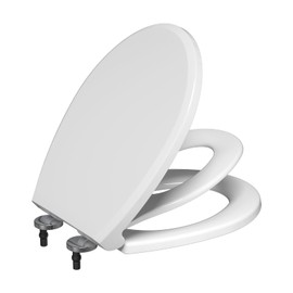 Aquatiz Toddler and Kids Round Toilet Seat, Ideal for Potty Training, with Soft Close Feature and Removable Child Seat