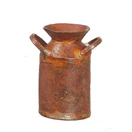 Melody Jane Dollhouse Vintage Rust Milk Churn Miniature Vintage Farm Shop Shop Accessories