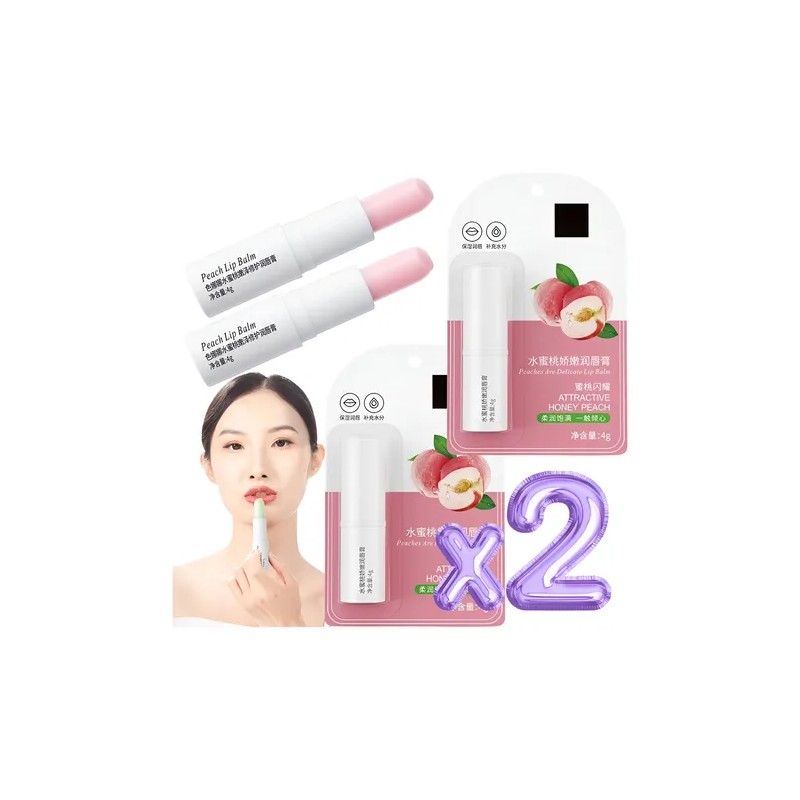 Bálsamo Labial Hidratante Aroma Natural Labios Resecos 2pz F
