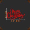 Merry Christmas Script Decal Vinyl Sticker Auto Car Truck Wall